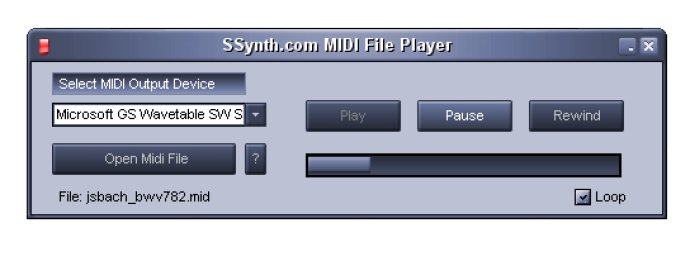 SSynth.com MIDI File Player