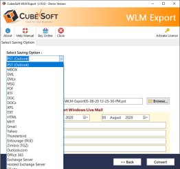 CubexSoft Windows Live Mail Export