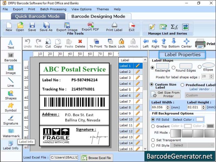 Postal Barcode Generator Software Postal Barcode Generator Software