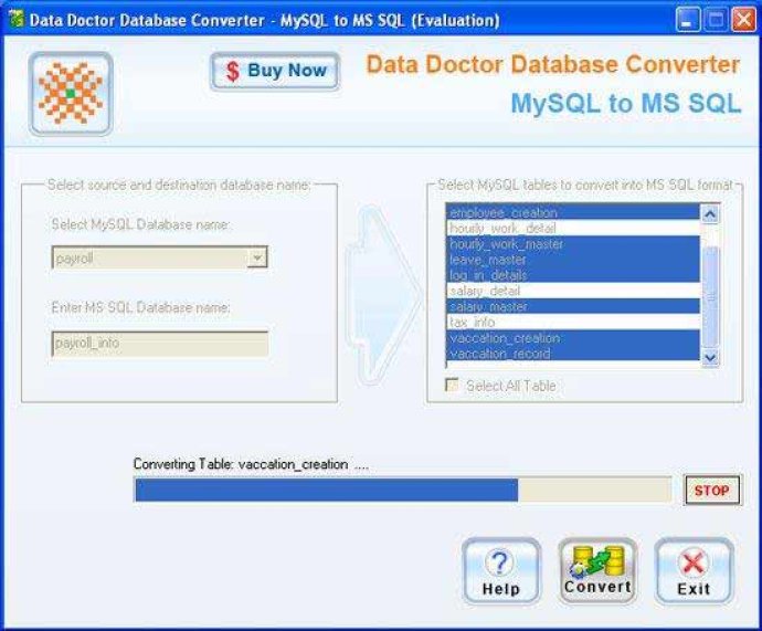 MySQL Database Converter