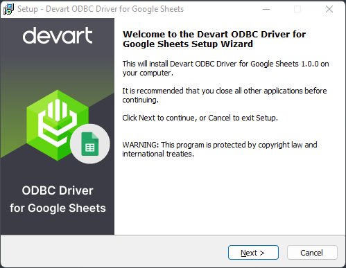 Google Sheets ODBC Driver by Devart Google Sheets ODBC Driver by Devart