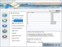 SIM Card Data Undelete Software