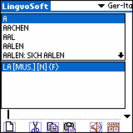 LingvoSoft Dictionary German <-> Italian for Palm OS