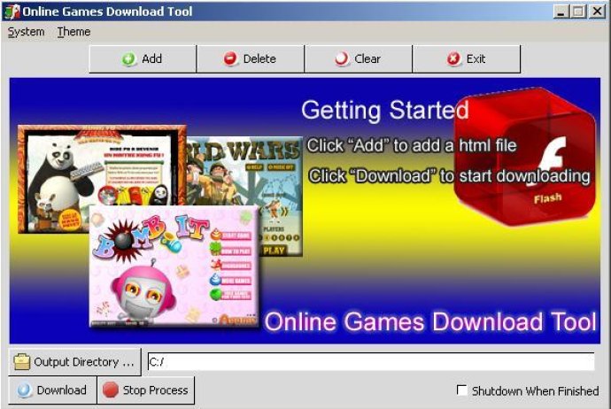 Online Games Download Tool