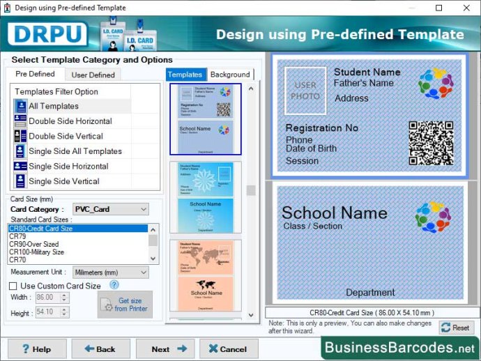 Student Identity Card Maker Software