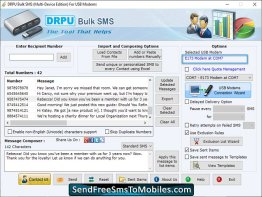 USB Modem Bulk SMS Software