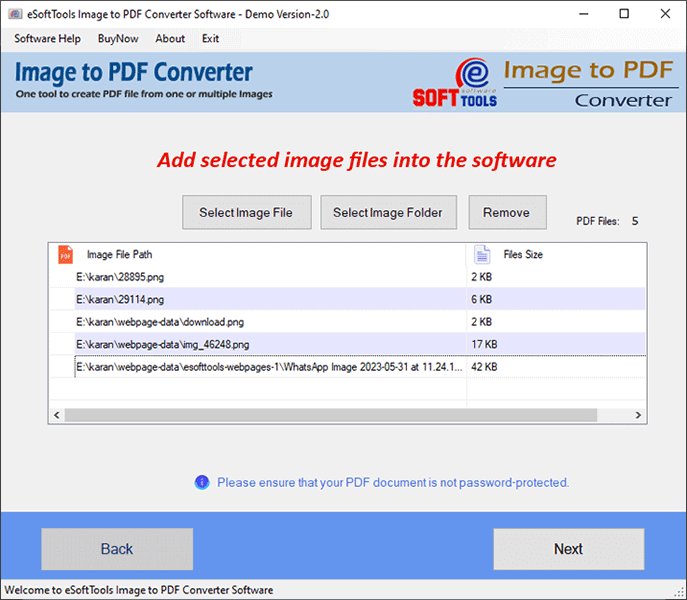 eSoftTools Image to PDF Converter eSoftTools Image to PDF Converter