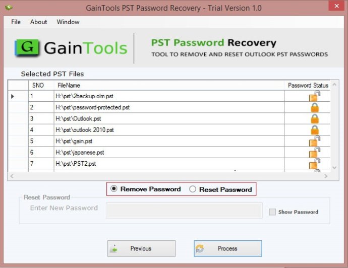 SameTools PST Password Recovery Tool