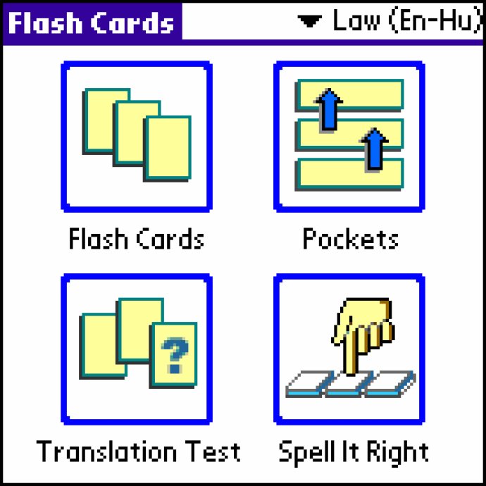 LingvoSoft FlashCards English <-> Hungarian for Palm OS