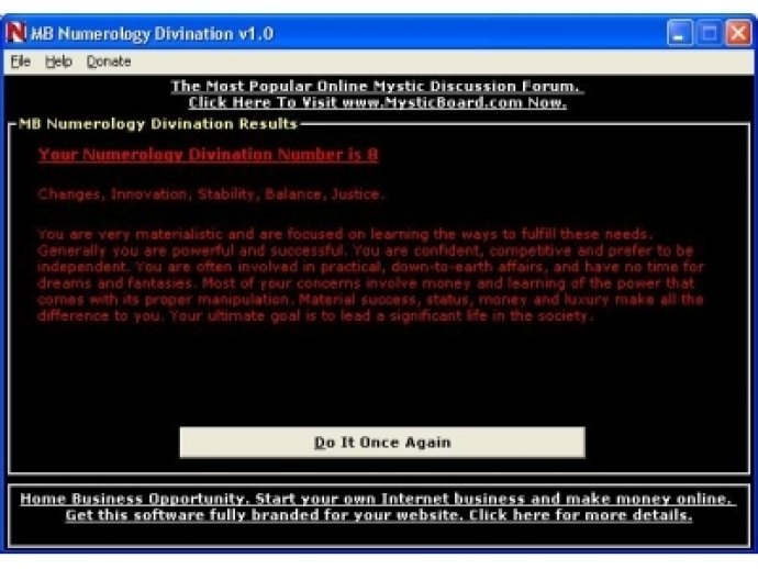 MB Numerology Divination