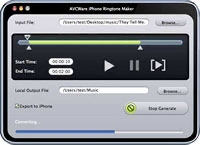 AVCWare iPhone Ringtone Maker for Mac