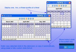 Tray Calendar - MicroCalendar