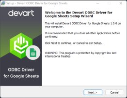 Google Sheets ODBC Driver by Devart