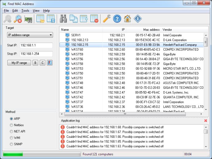Find MAC Address Find MAC Address