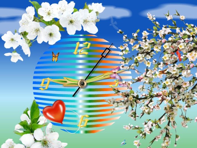 Apple-Blossom-Clock ScreenSaver