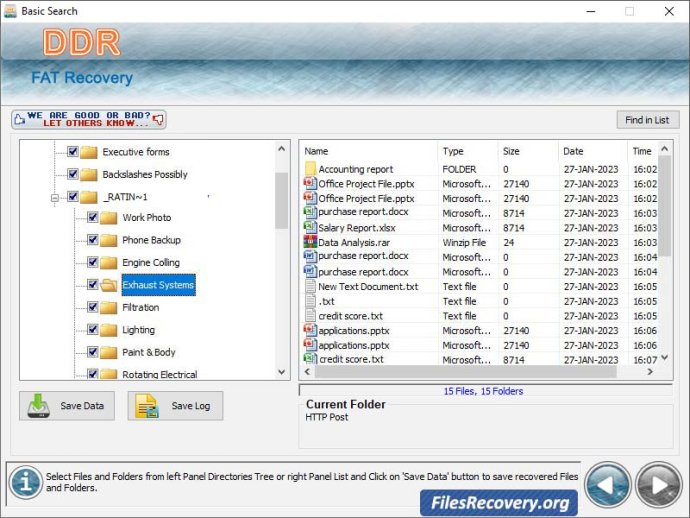 FAT Partition File Recovery