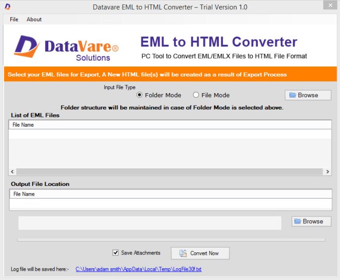 Datavare EML to HTML Converter