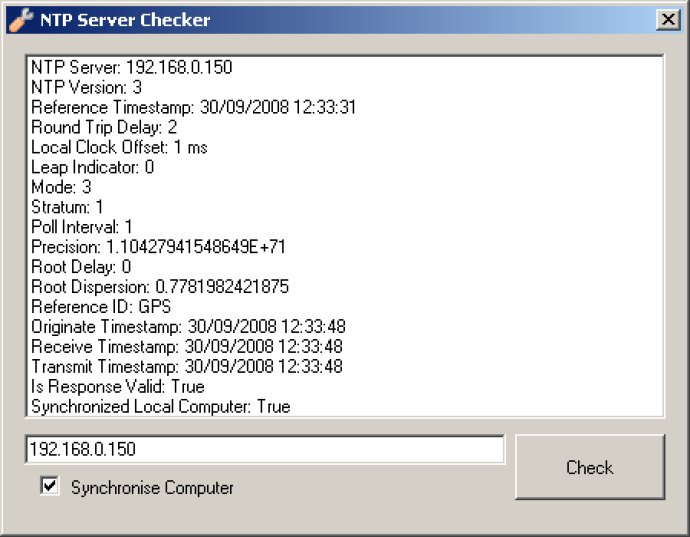 NTP Server Checker