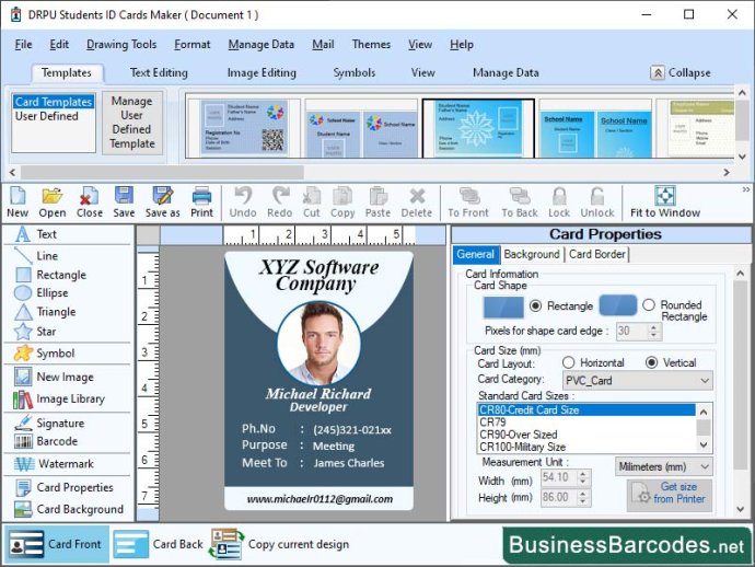 Print and Design ID Card Software