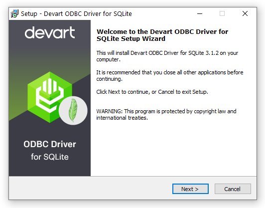 SQLite ODBC Driver by Devart