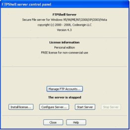 FTPshell Server