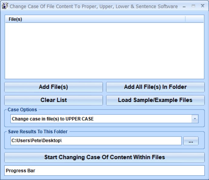 Change Case Of File Content To Proper, Upper, Lower & Sentence Software