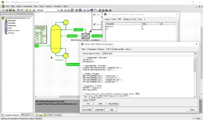 CAPE-OPEN Unit Operation for Scilab