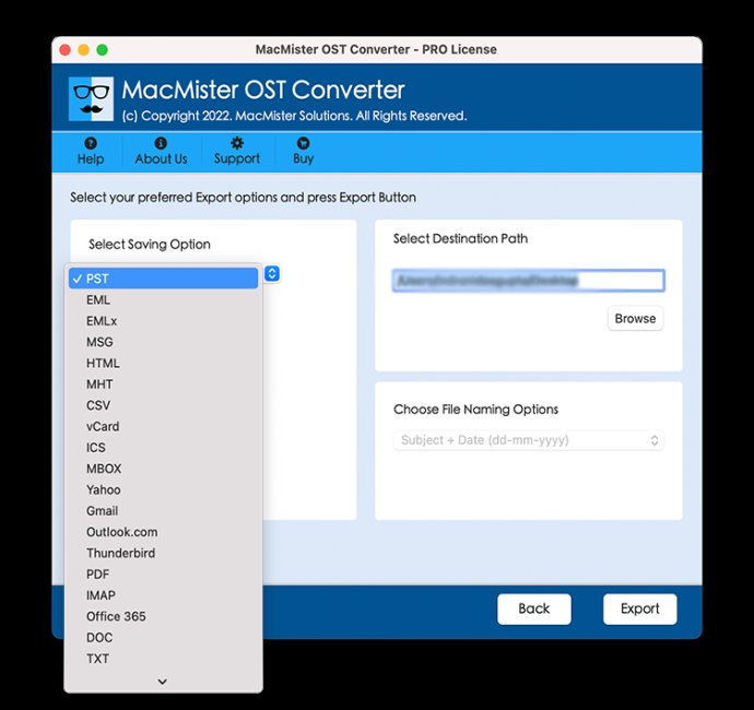 Convert Mailbox OST to PST Free on Mac