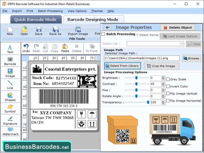 Manufacturing Barcode Design Software