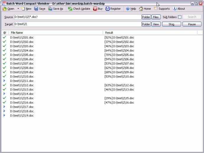 Batch Word Shrink Compactor Batch Word Shrink Compactor