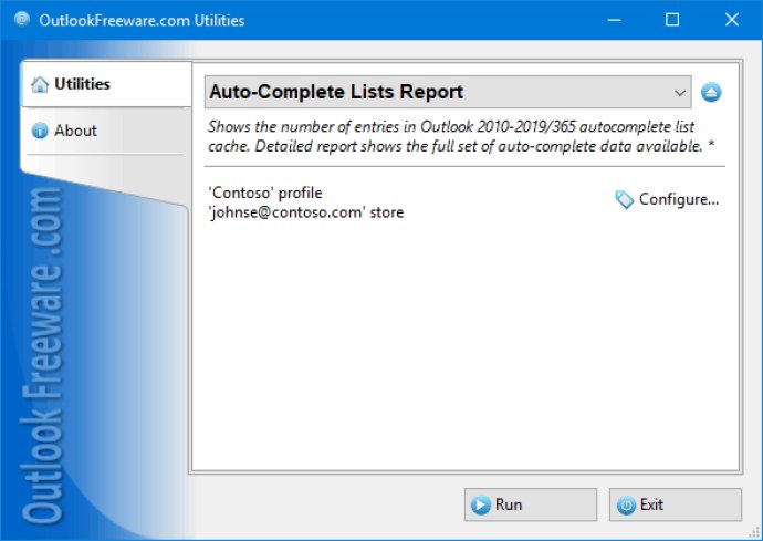 Auto-Complete Lists Report