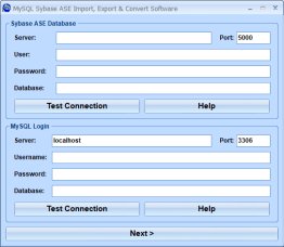 MySQL Sybase ASE Import, Export & Convert Software