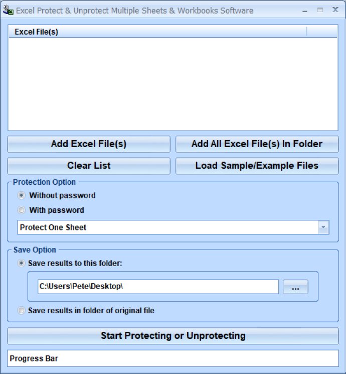 Excel Protect & Unprotect Multiple Sheets & Workbooks Software