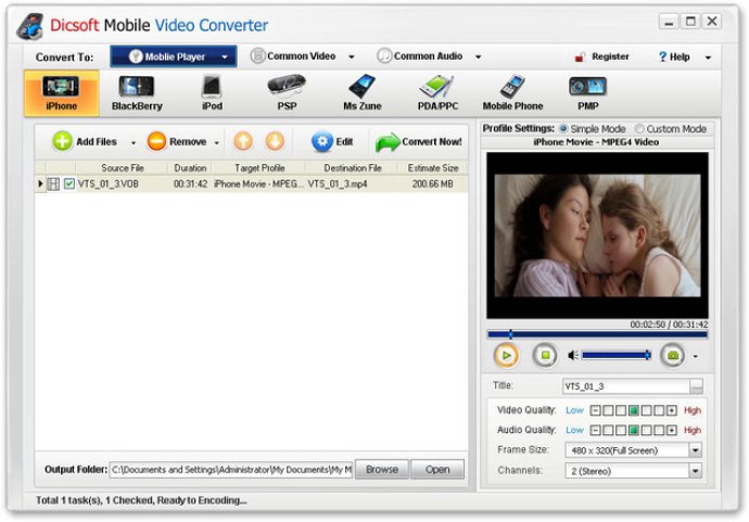 Dicsoft Mobile Video Converter
