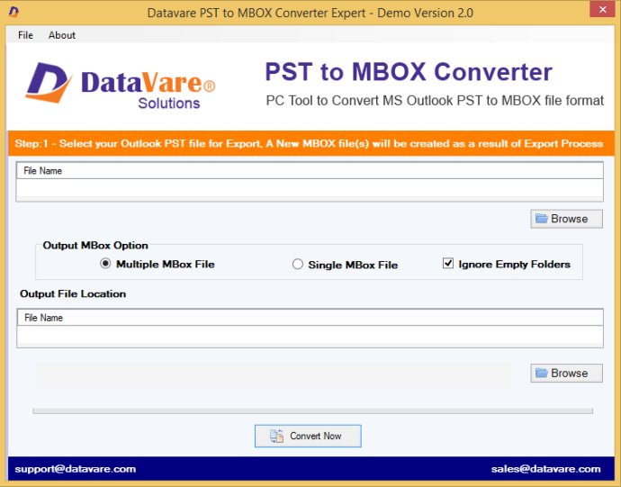 DataVare PST to MBOX Converter Expert