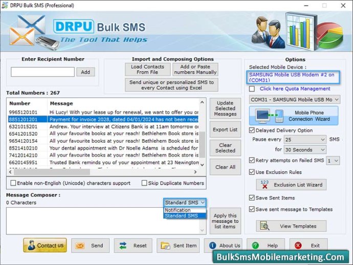 GSM Mobile SMS Marketing Software