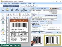 Printing Databar UPCE Barcode