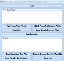 MS PowerPoint Extract Emails From Multiple Presentations Software