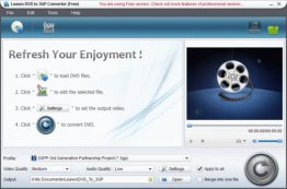 Leawo Free DVD to 3GP Converter