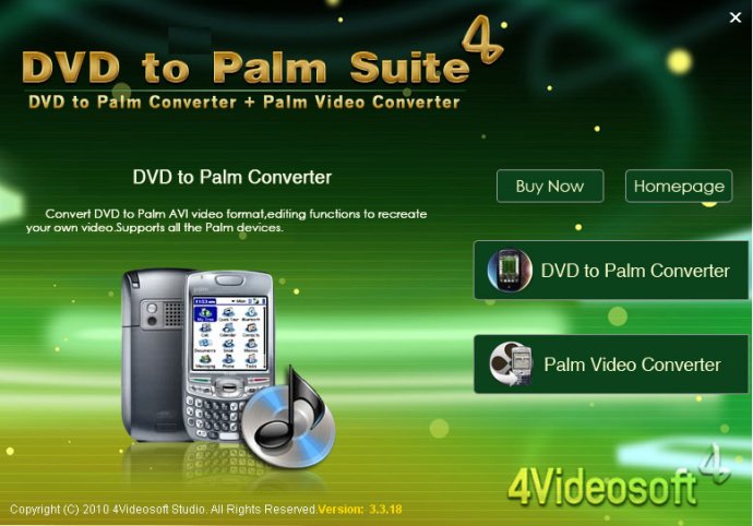 4Videosoft DVD to Palm Suite