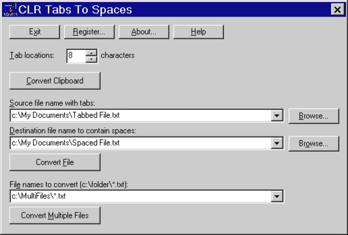 CLR Tabs To Spaces