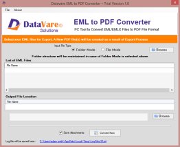 Datavare EML to PDF Converter