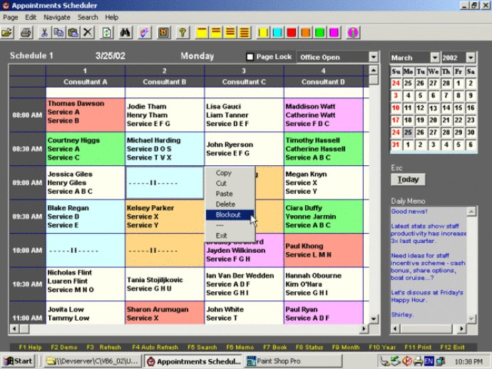 Appointment Book Network MLT Version