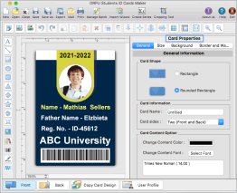 Student ID Card Maker for Apple Mac