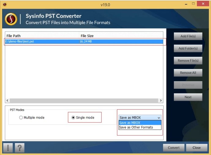 MailConverterTools For Outlook PST File