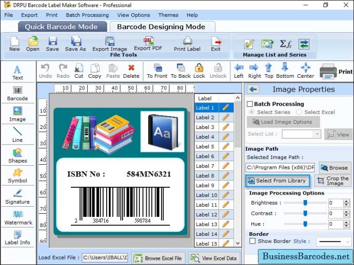 Publisher Barcode Maker Application