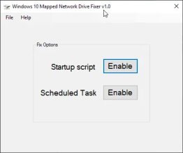 Windows 10 Mapped Network Drive Fixer