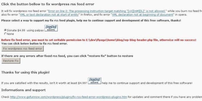 Fix rss feed for wordpress