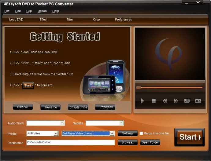 4Easysoft DVD to Pocket PC Converter