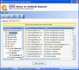 SysTools Lotus Notes to Outlook Express